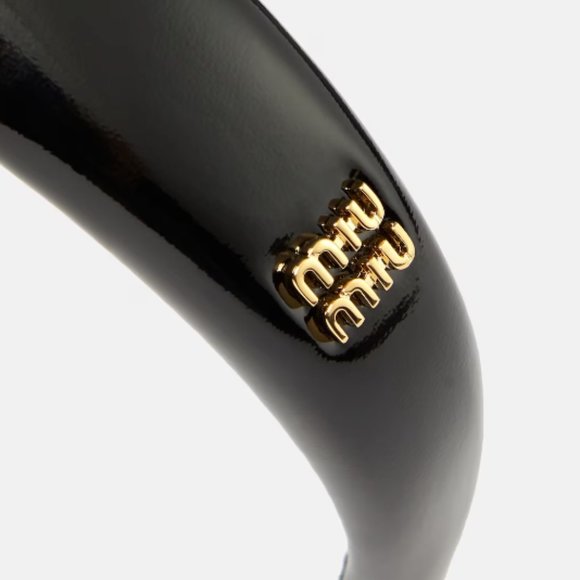 BRAND NEW MIUMIU HEADBAND, SUPER CUTE, STILL IN PACKAGING BLACK - Picture 6 of 8